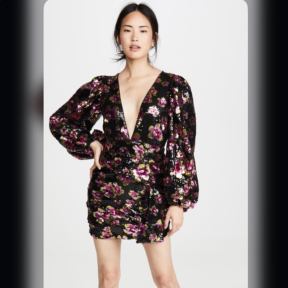 🆕 FOR LOVE & LEMONS | 👗 Stunning sequin dahlia dress - Picture 7 of 15